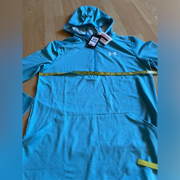 NWT Boys 1/4 Quarter Zip Under Armour Youth XL Blue Long Sleeve - Picture 3 of 9